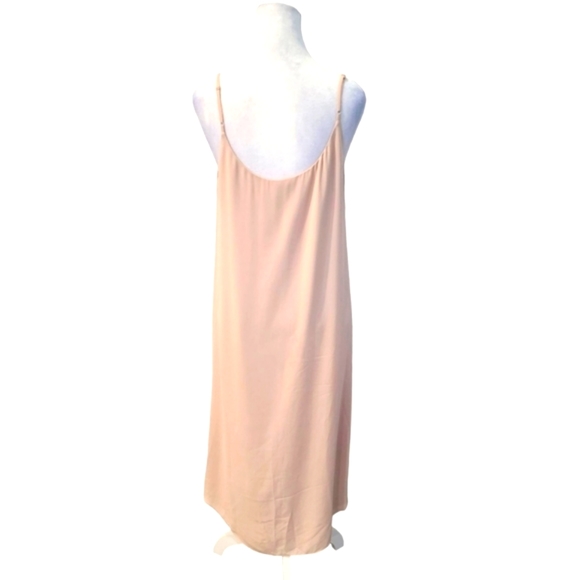 Aritzia Babaton Blush Pink Slip On Midi Dress with Lace Trim - Picture 4 of 7